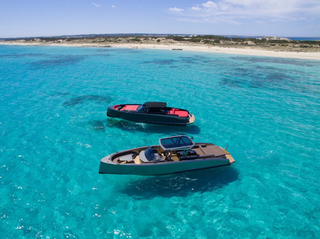 vanquish chartes anchorage in Ibiza